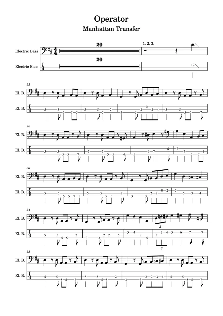 bass transcription service